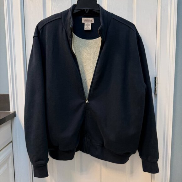 L.L. Bean Katahdin Iron Works Sherpa Lined Full Zip Sweatshirt Jacket Size XL - Picture 1 of 6